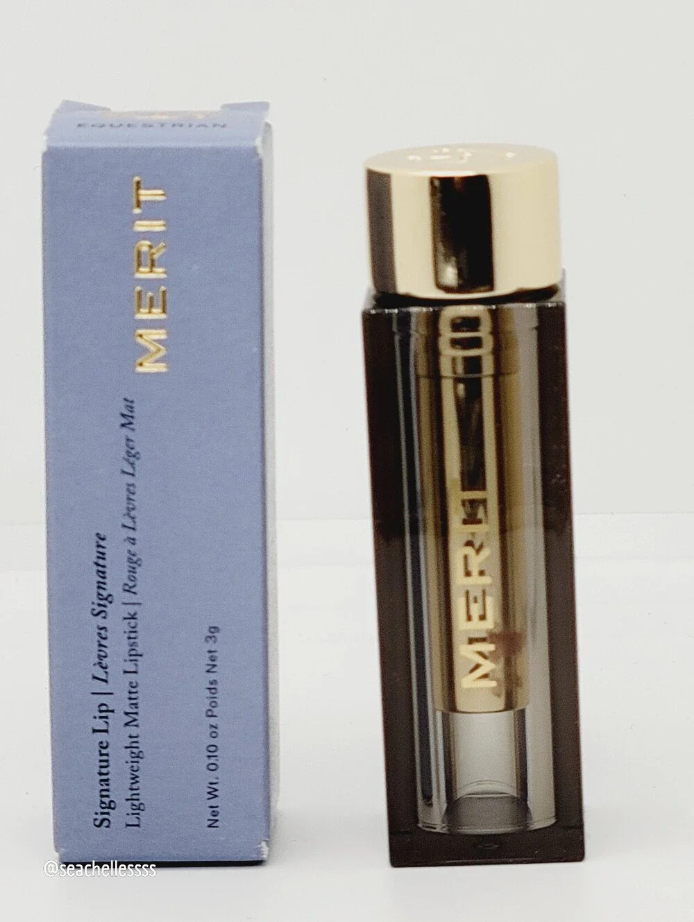 Equestrian Merit Signature Lightweight Lipstick Matte Warm Brown Brand New Boxed